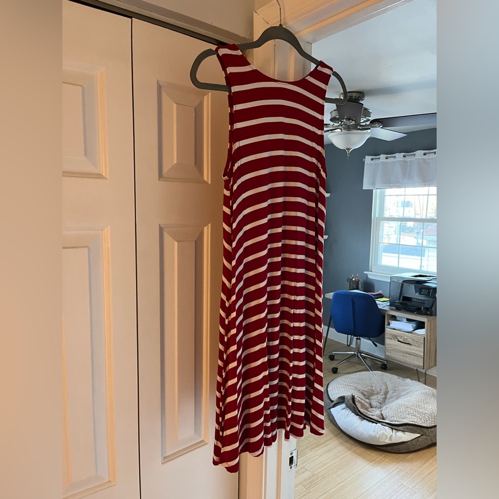 Soft, above the knee, swing dress